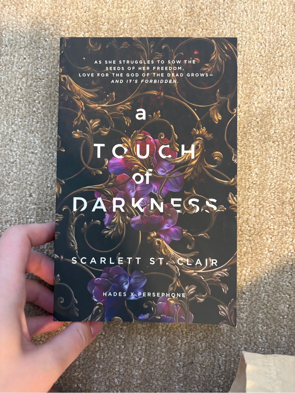 "A Touch of Darkness" Paperback - Black with Purple Cover